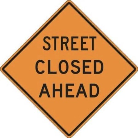 Accuform RIGID CONSTRUCT ION SIGN STREET CLOSED FRK271HP